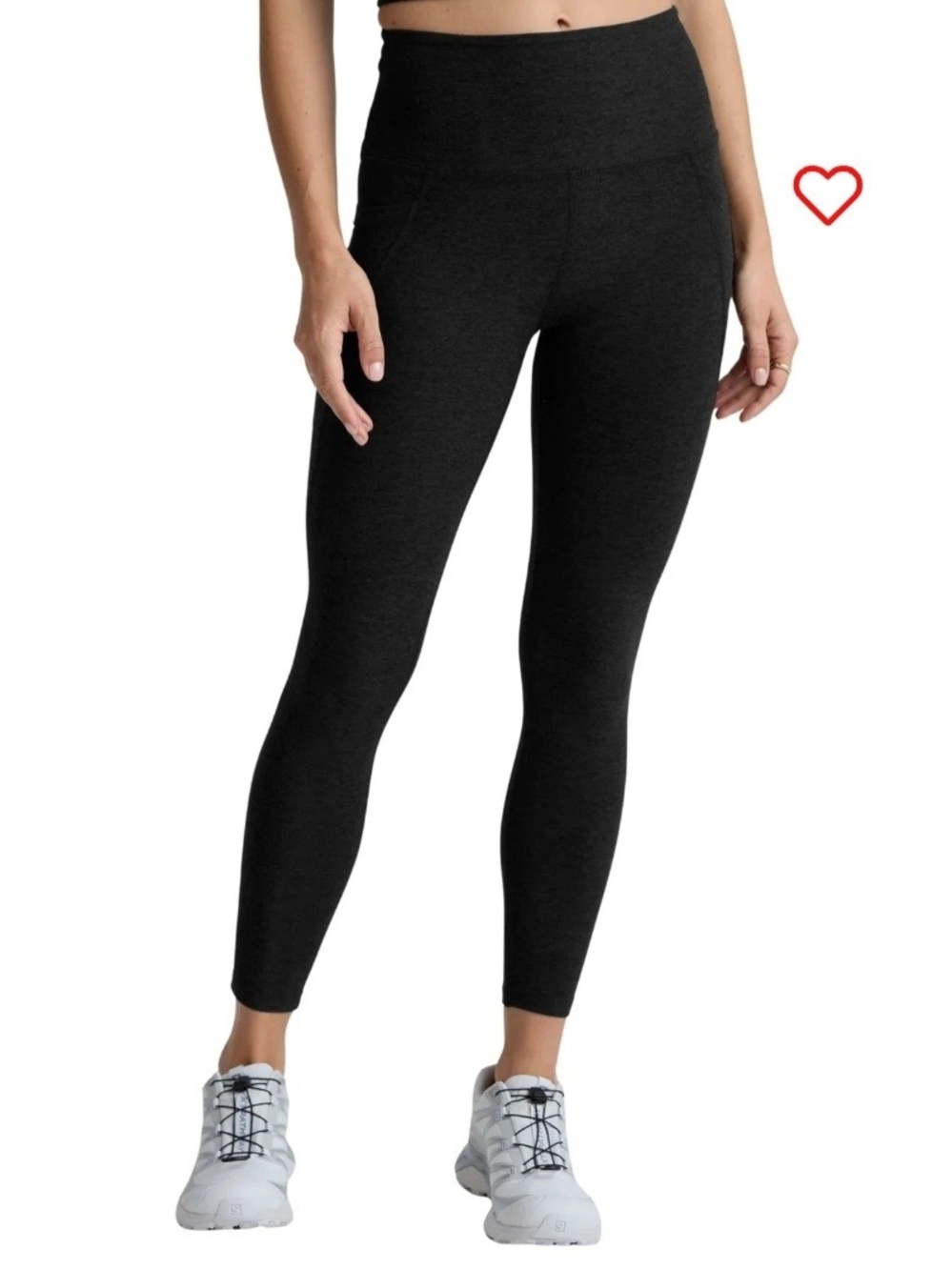 NWOT Beyond Yoga Spacedye Out Of Pocket High Waisted Midi Leggings Charcoal S